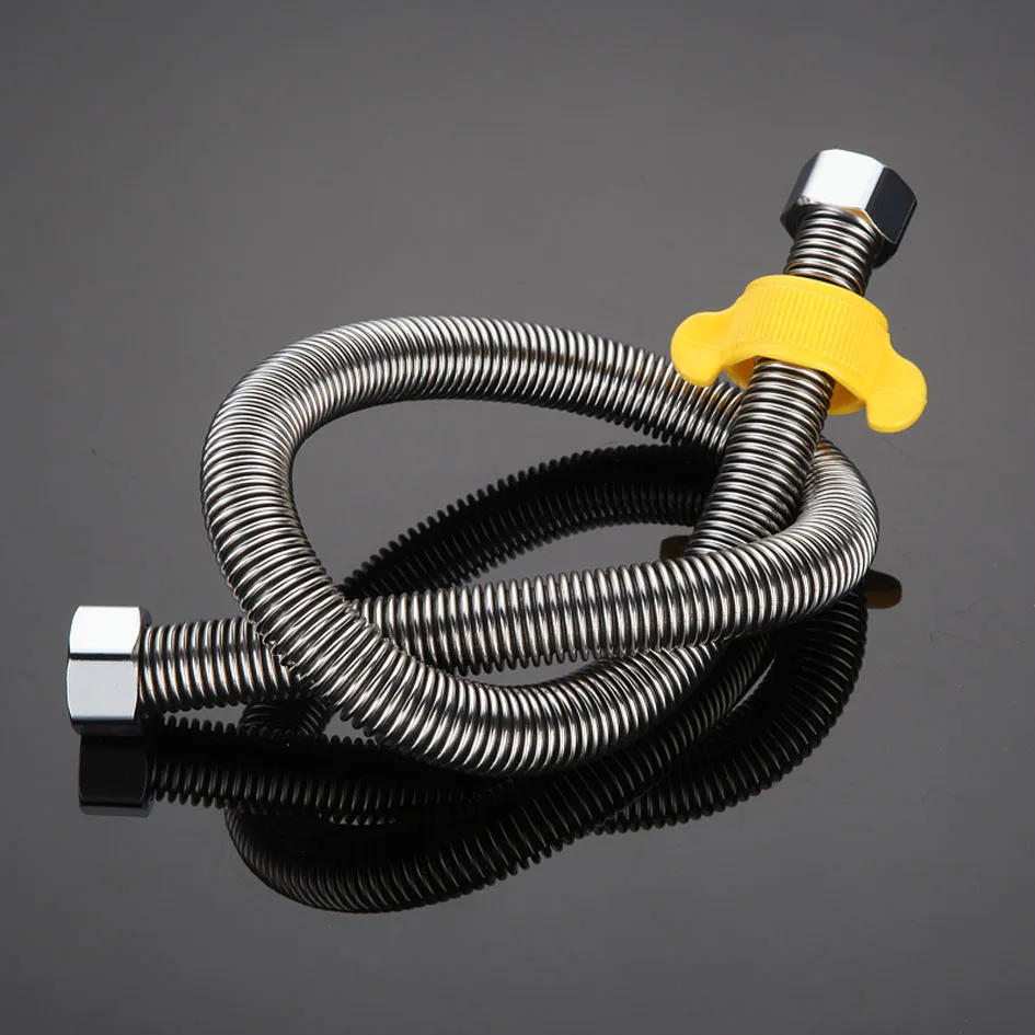 304 DN15 Inlet Water Pipe Stainless Steel Corrugated Pipe Bellows Hot and  Cold Anti explosion Hose Pipe Heater Water Conduit