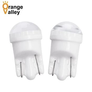 

100Pcs Car LED Light 194 168 T10 W5W 3 LED 2835 Auto Ceramic Interior Lights Wedge light Bulb Plate Lamp DC 12V