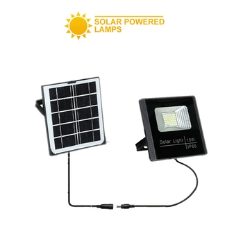 

LED Solar Powered Wall Light Street Outdoor ip66 Waterproof Pathway Garden Fence Lamp With floodlihgt spotlight seperable panel