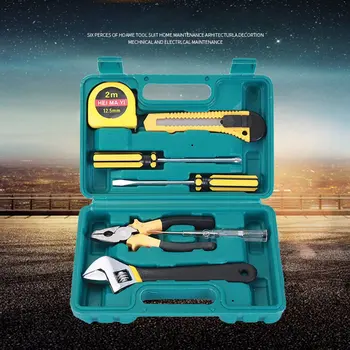 

8-piece Household Car Combination Set Hardware Toolbox Maintenance Combination Digital Display Tool Set 8009A