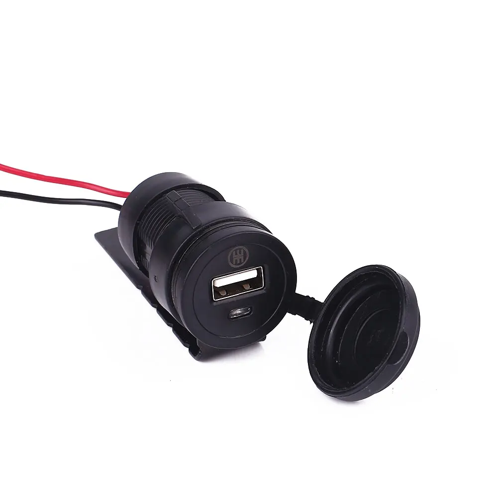 Водонепроницаемый мотоцикла 12V USB телефон Зарядное устройство Мощность адаптер