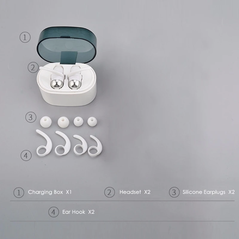 FFYY-Qy1 Tws Hifi наушники с микрофоном Bluetooth 5,0 Edr Беспроводные наушники стерео микрофон для телефона с зарядным устройством(белый