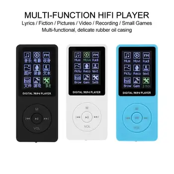 

New 1pcs Professional Fashion Colorful Layback MP3 MP4 Lossless Sound Music Player FM 70 TF Recorder Portable Audio Electronics