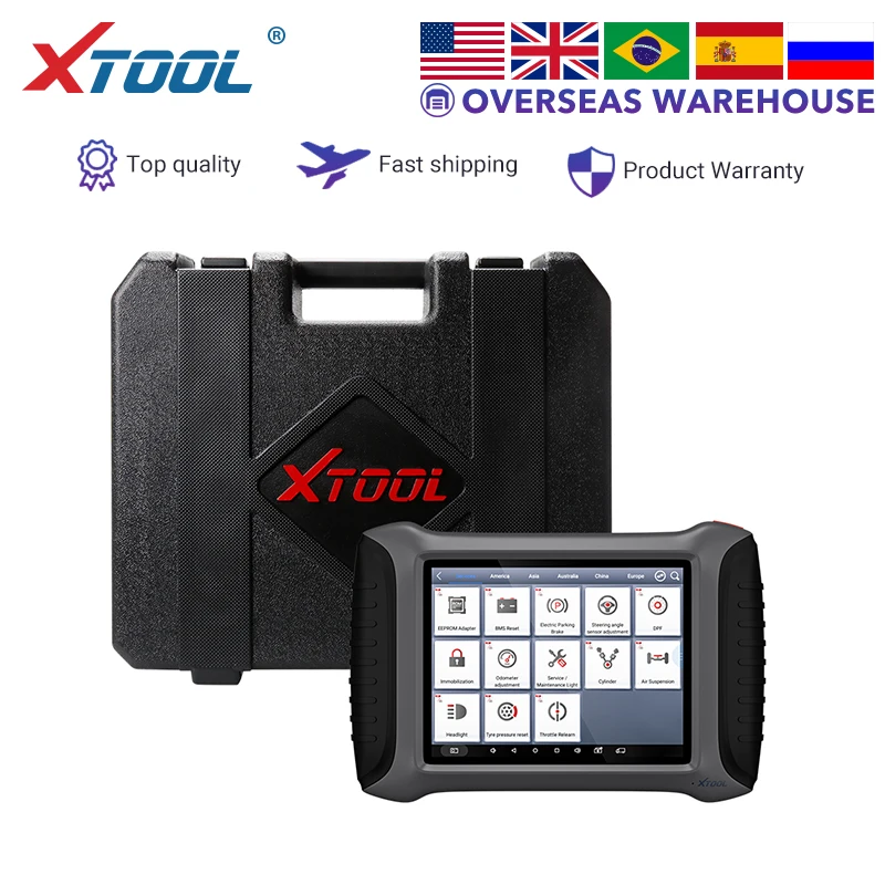 

XTOOL A80 Car diagnostic OBD2 key programmer odometer adjustment automotivo EPB DPF TPMS Headlight VIN code reader free Update
