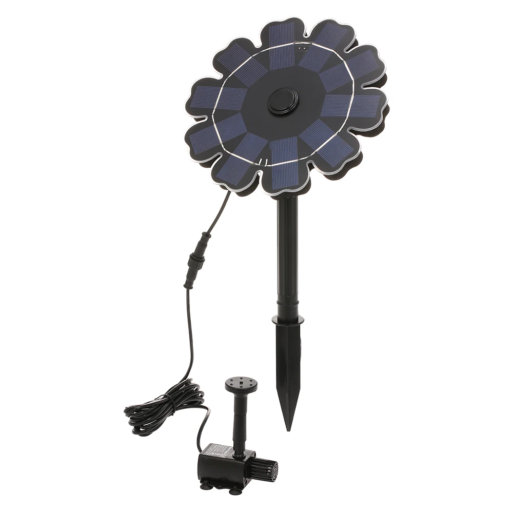 

Hot New Solar Fountain Pump Flower Shaped Water Pump Solar Panel 2.5W Solar Powered Sprinkler Water Pump for Pond Pool Tank Bir