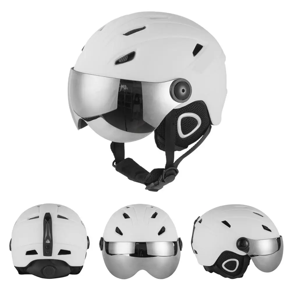 Шлем для катания на лыжах, сноуборде, взрослых, защитный шлем со снежным зеркалом, интегрированный молдинг, одиночный и двойной борт, для мужчин и женщин, лыжный инвентарь для мужчин