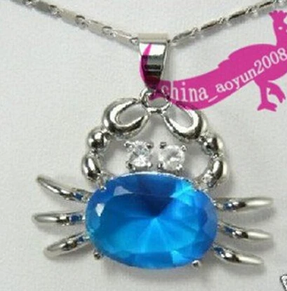 +++901 Stunning blue crab Jewelry necklacependan | Украшения и аксессуары
