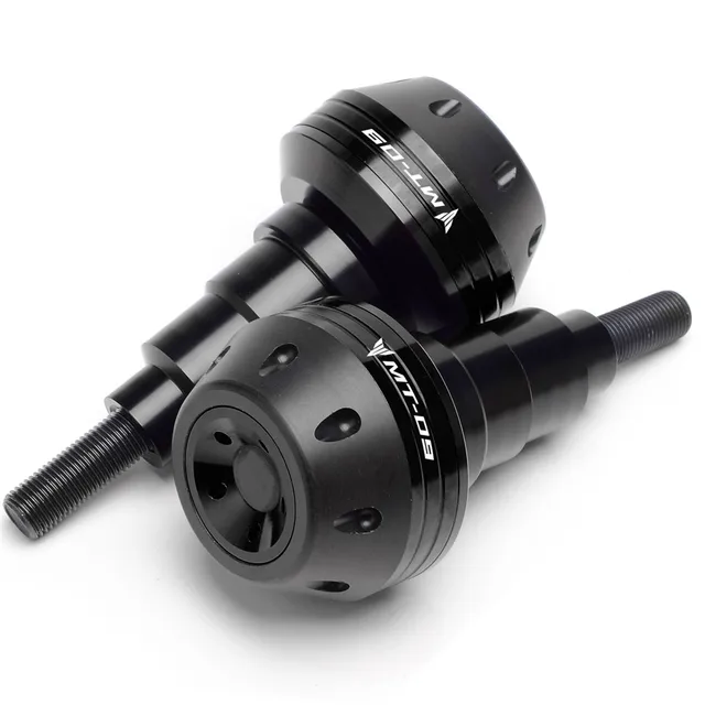 With LOGO MT07/MT09 Motorcycle Aluminum Frame Sliders Crash Falling Protector For Yamaha MT-07 MT 07 2021 MT-09 MT 09 2014-2020 MT09 Black