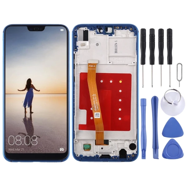 Для huawei P20 Lite ЖК-экран и дигитайзер полная сборка с рамкой для huawei Nova 3e Запчасти для ЖК-экрана