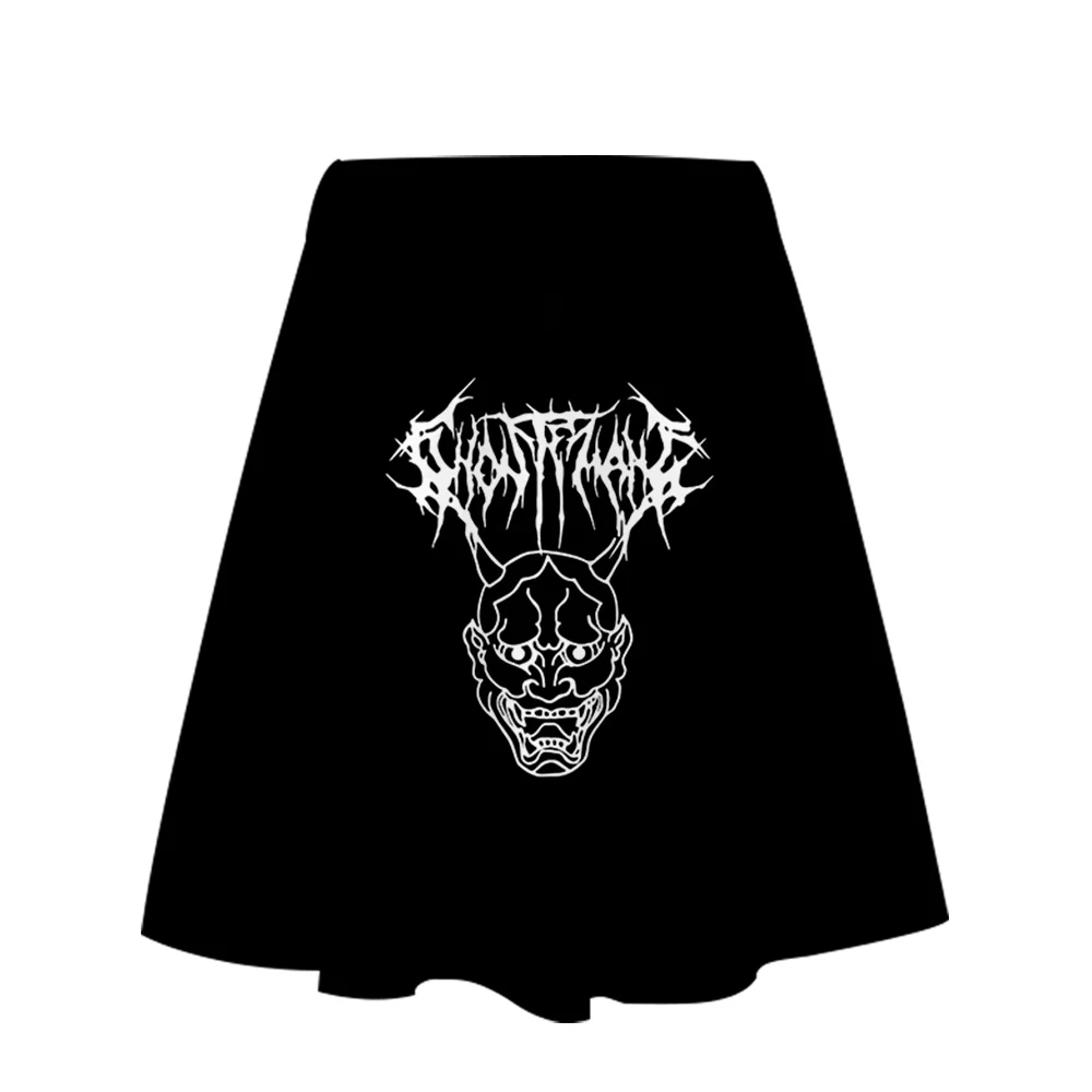 Ghostemane плиссированные клетчатые юбки женские с высокой талией Готическая 3D юбка Harajuku танцы рок хип хоп Короткие мини юбки женские