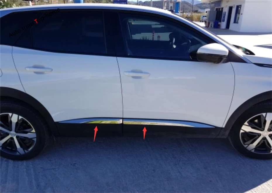 Yimaautotrims корпус автомобильной двери литьевая крышка Накладка комплект защиты для peugeot 3008 3008GT нержавеющая сталь