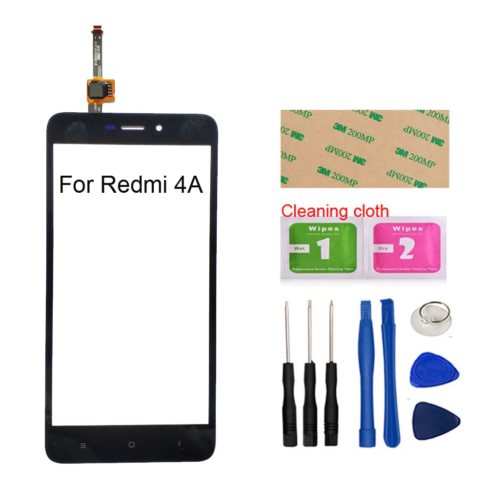 5,0 ''сенсорный экран для Xiaomi Redmi 4A 4X сенсорный экран дигитайзер сенсор стеклянная панель Замена - Цвет: 4A Black Tool