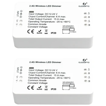 

GLEDOPTO ZIGBEE Smart Led Controller Dimmer Strip Controller Zll Standard Led App Voice Control Work with Echo Plus 2Pcs