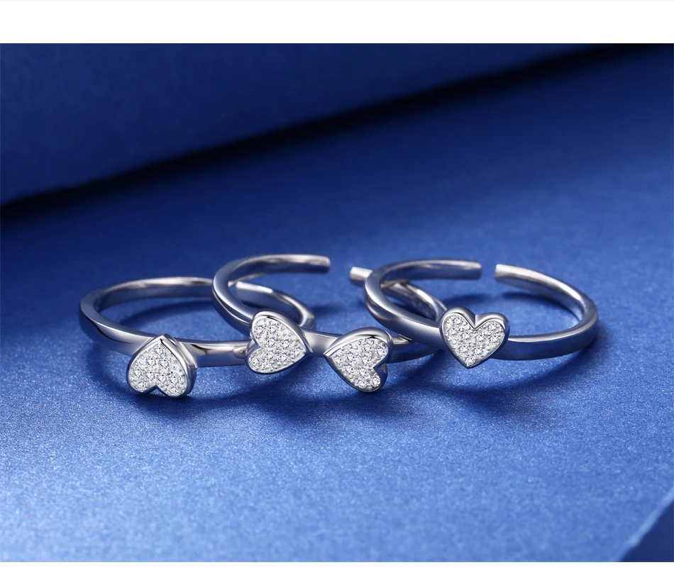 S925 Silver Trinity Clover Lucky Ring(Adjustable Size