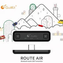 GuliKit NS07 Route Air Bluetooth беспроводной аудио передатчик usb type C адаптер приемопередатчика для nintendo Switch/Switch Lite/PS4