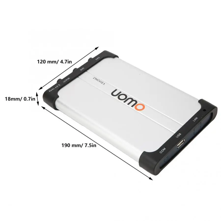 Owin occiloscopio VDS2062 60 МГц 2 канала 1 GSa/s Виртуальный USB осциллограф