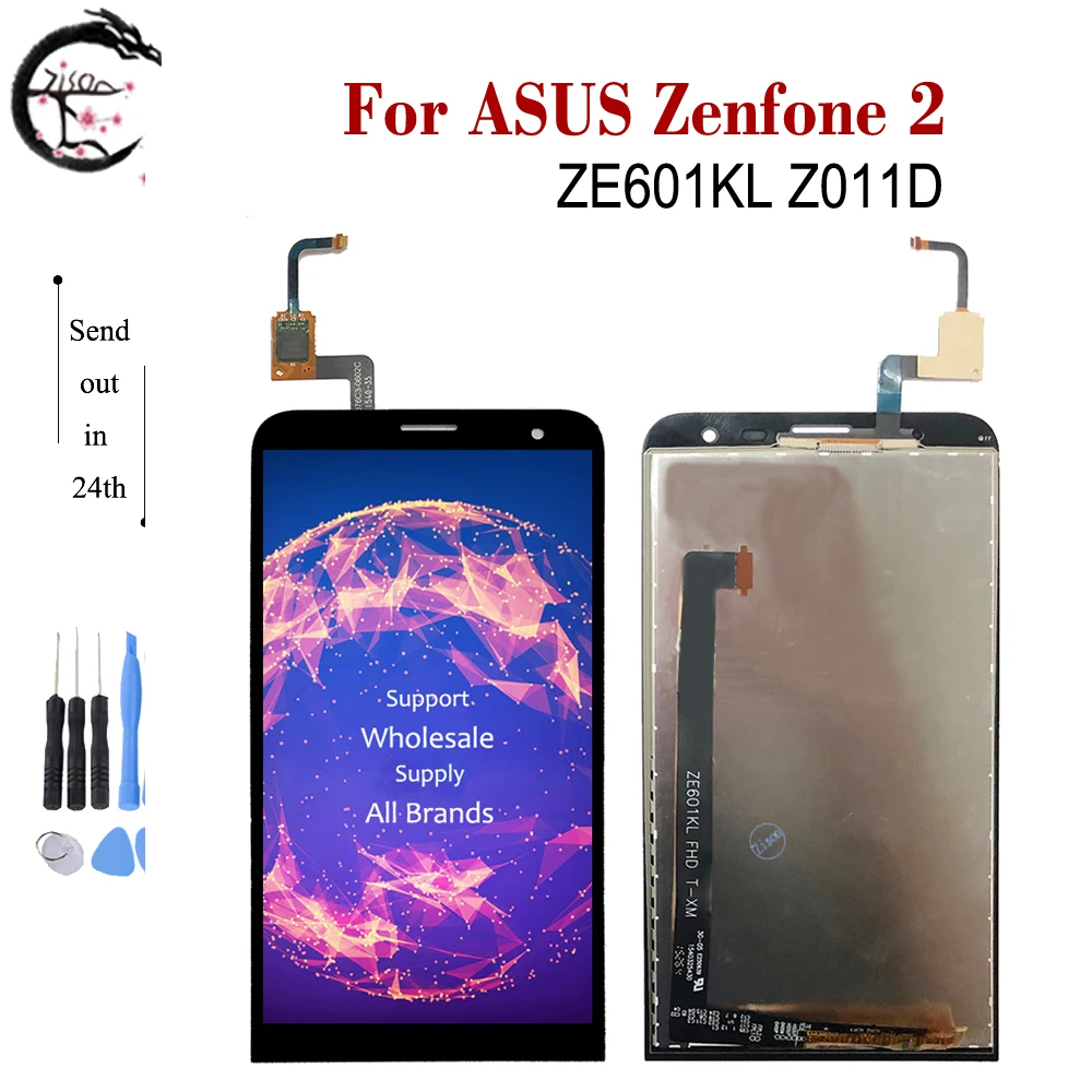 Lcd Da 6.0 "Per Asus Zenfone 2 Laser Ze601Kl Lcd Z011D Display Touch Sensor Digitizer Assembly Ze601Kl Sostituzione Display