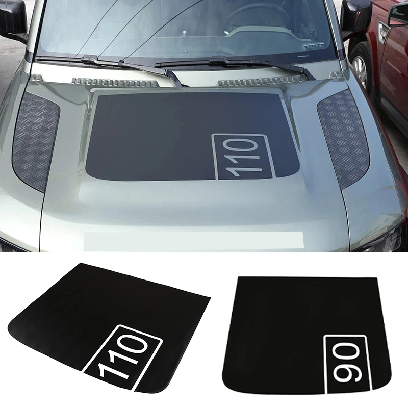 

Car Styling Engine Cover Pull Flower Film Stickers for Land Rover Defender 90 110 2020 Engine Hood Decal Vinyl Graphics 3 Style