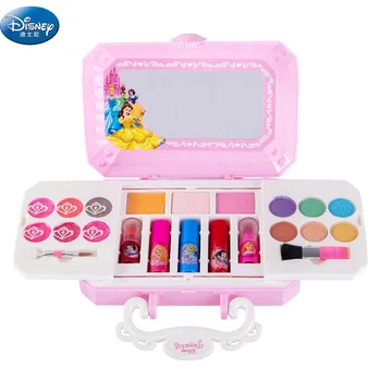 

Disney girls Princess frozen elsa Cosmetics Make up set Cartoon anna elsa polish Beauty makeup box baby kids Christmas present