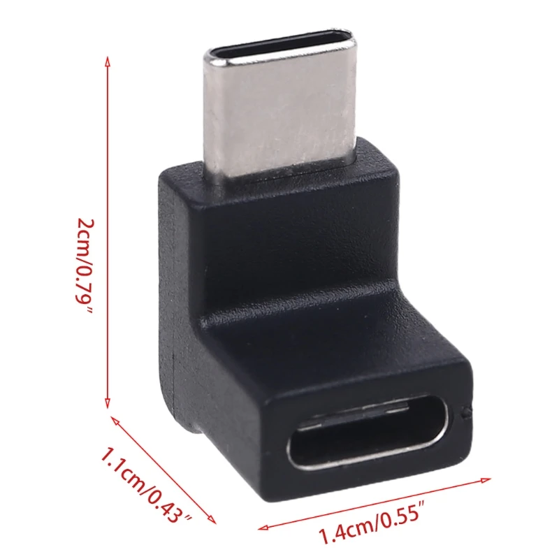 Новинка 2021 переходник с прямым углом 90 градусов USB 3 1 типа C папа на мама |