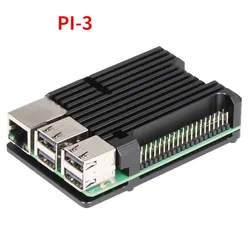 Carcasa de aluminio para Raspberry Pi 4 modelo B, carcasa protectora de aleación de refrigeración pasiva, carcasa de Metal para Mod