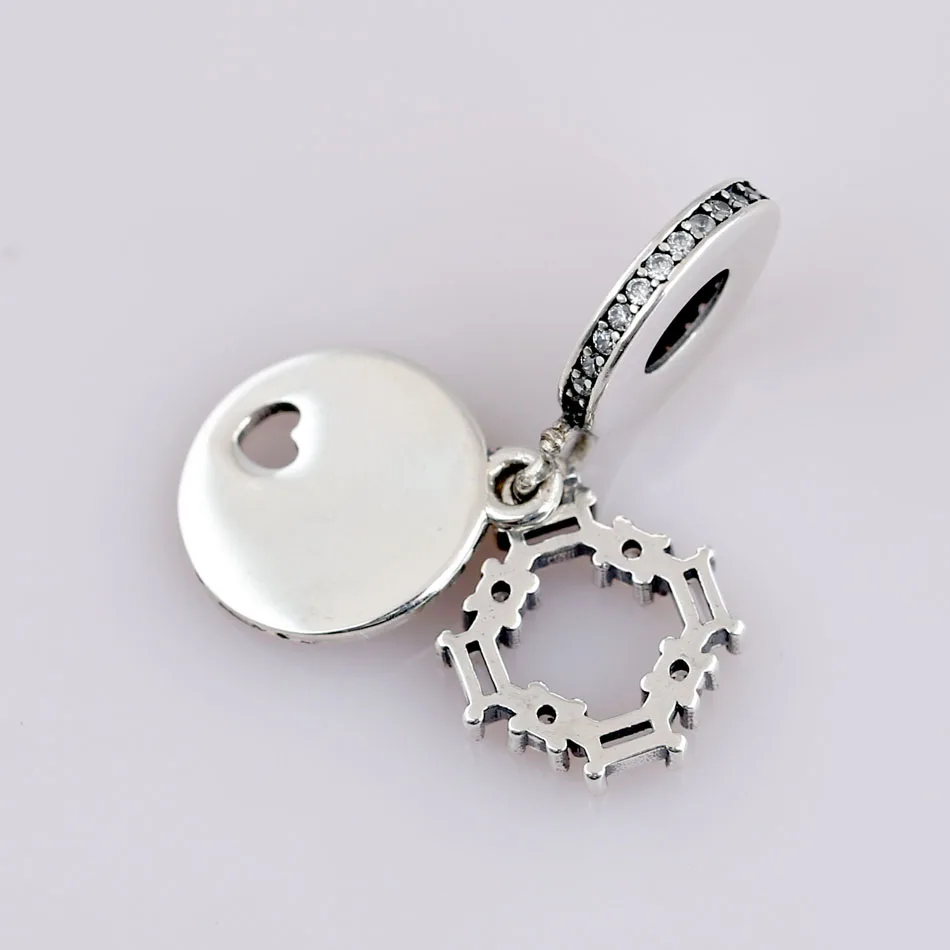 Ледяной браслет с надписью Love Heart You Melt My с подвеской из кристаллов, подходит для 925 пробы, серебряного шарма, браслета Pandora, ювелирные изделия Diy