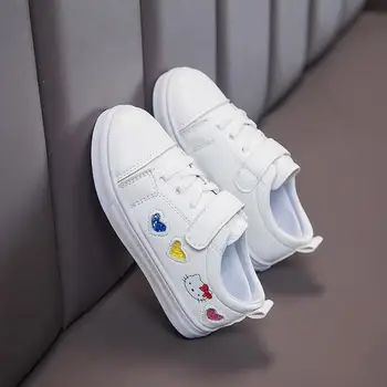 

Children Sport Shoes Autumn Infant Girls Baby Embroidery Lovely Kitty Shoes Kids Casual Sneakers Student Running Shoes