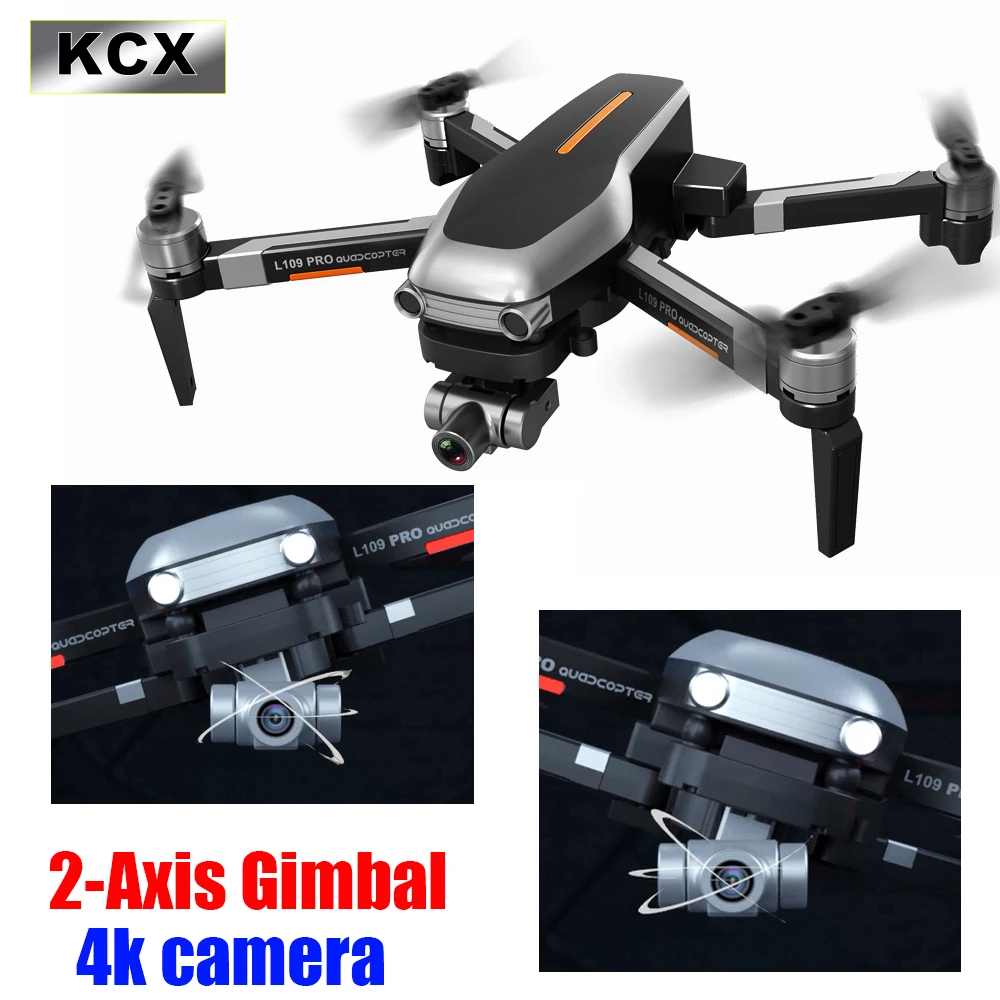 

KCX Professional Gimbal Camera Drone GPS 4K HD 5G WIFI FPV L109PRO RC Brushless 2-Axis camera Drone Quadcopter VS SG906PRO