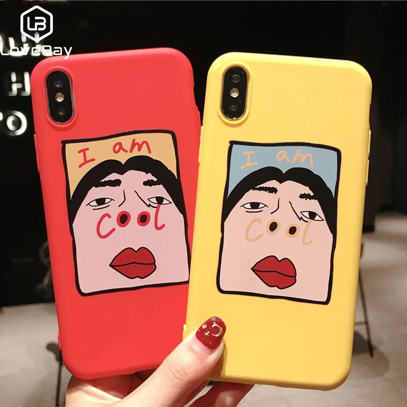 Lovebay чехол для телефона iPhone 11 Pro X XR XS Max 8 7 6 6s Plus 5s SE Забавный крутой мультяшный узор