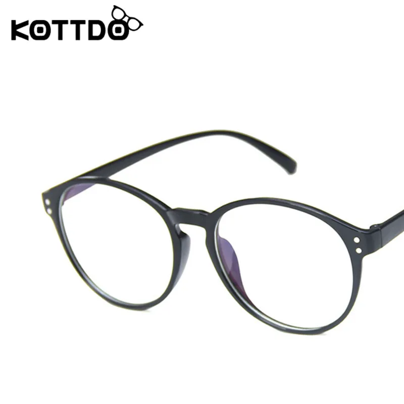 

KOTTDO Vintage Round Plastic Glasses Frame Classic Game Optics Men Eyeglasses Neutral Gift 2020