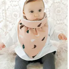 Модные утолщенные нагрудники для маленьких девочек и мальчиков, зимний хлопчатобумажный шарф