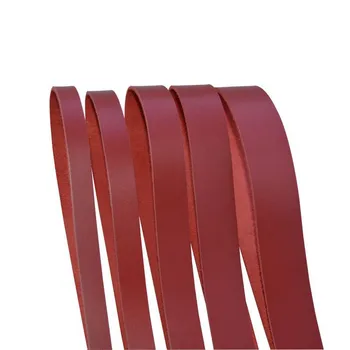 

The first layer of oil wax pure cowhide dark red 2 mm thick cowhide strips diy straps luggage accessories shoulder strap rope
