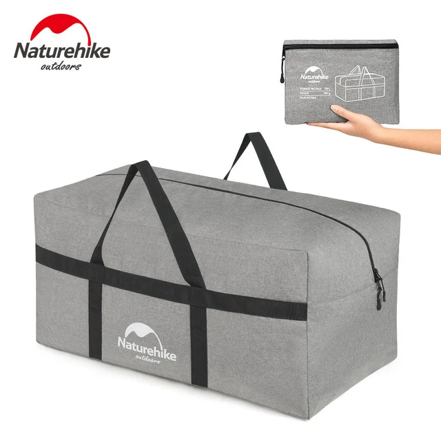 Naturehike 100L наружные сумки для хранения, сумки с ручками, сумки для плавания большой емкости, водонепроницаемые дорожные походные сумки, сумка для спортзала - Цвет: Gray 100L