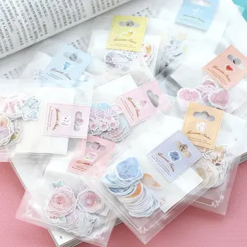 

Clearance Sales 70Pcs/Pack Kawaii Stickers Romantic Painted Watercolor Diary Photo Decorative Stickers Cute Stationery For Kids