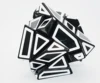 Lefun FangCun Black Base Ghost 6cm Cube Magico 3x3 Strange-shape Magic Cube Puzzle Hollow Sticker SpeedCube Educational Toys 5
