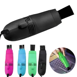 Brosse de nettoyage de clavier USB, Mini brosse pour aspirateur d'ordinateur, PC portable, ordinateur de bureau, clavier, Kit de nettoyage de la poussière 