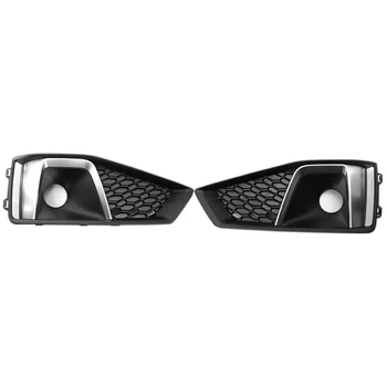 

Car ABS Fog Lamp Grille Door Front Bumper Grill ABS Fog Light Box For- A4L B9 2019 8WD807681J 8WD807682J