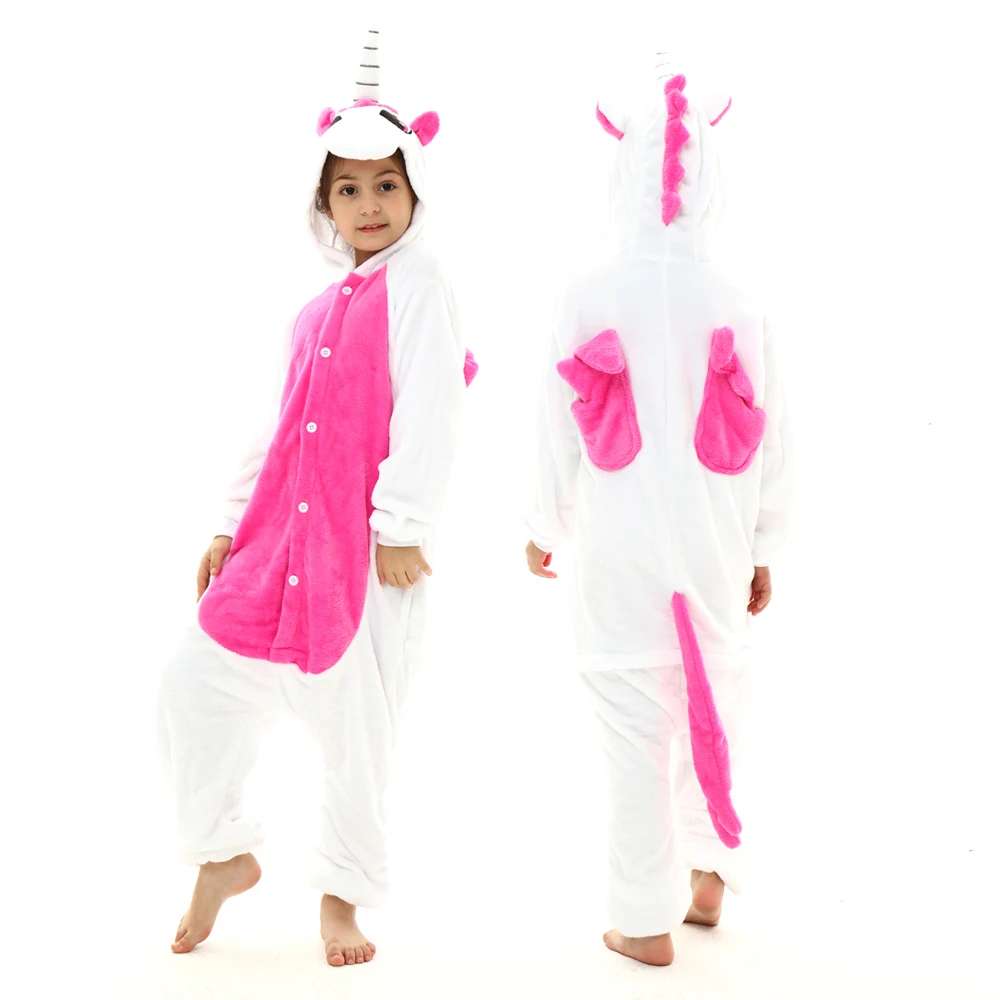 baby girl nightgowns Kigurumi Suit for Children Winter Overalls Warm Kids Pajamas For Girl's Pjs Baby Boy Nightwear Anime Unicorn Pijama Toddler Home best nightgowns Sleepwear & Robes