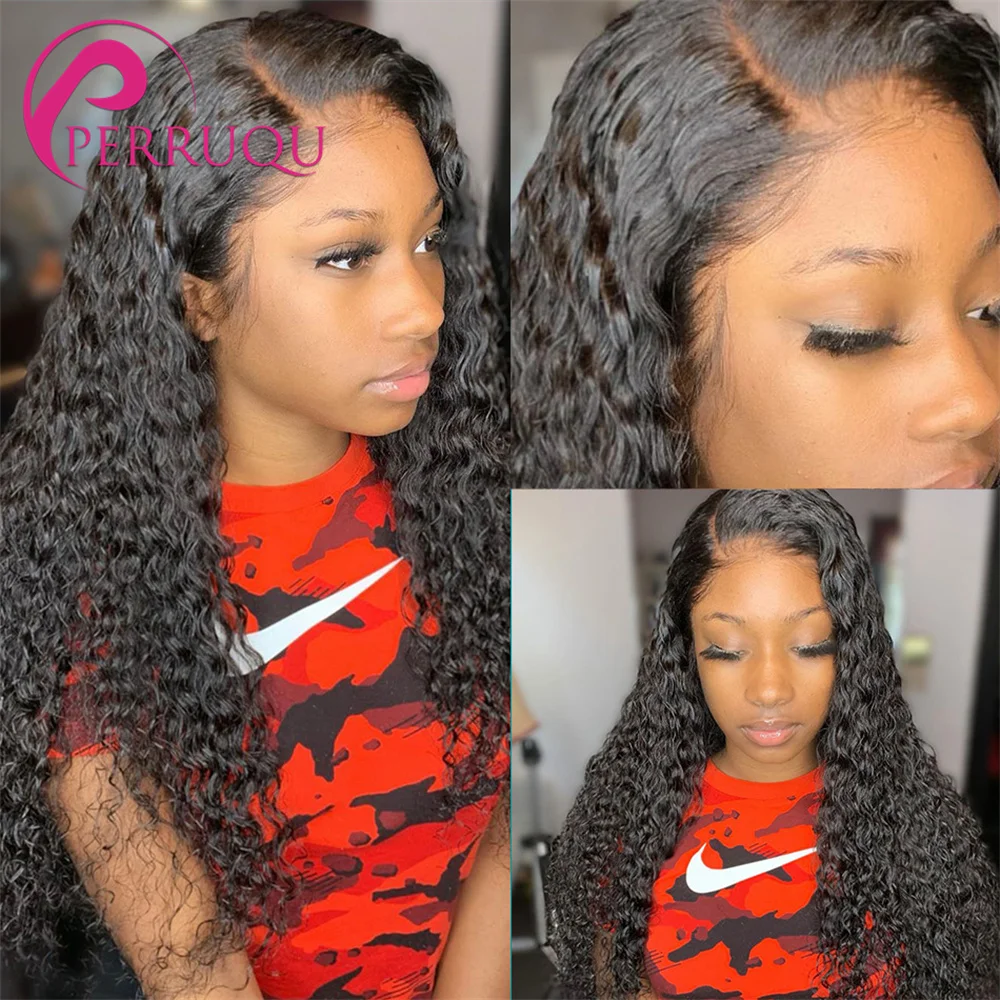 Brazilian Kinky Curly Wig 13X6 HD Lace Front Human Hair Wigs For Women Perruqu 4X4 5X5 6X6 Remy 30 40Inch Curly Lace Closure Wig