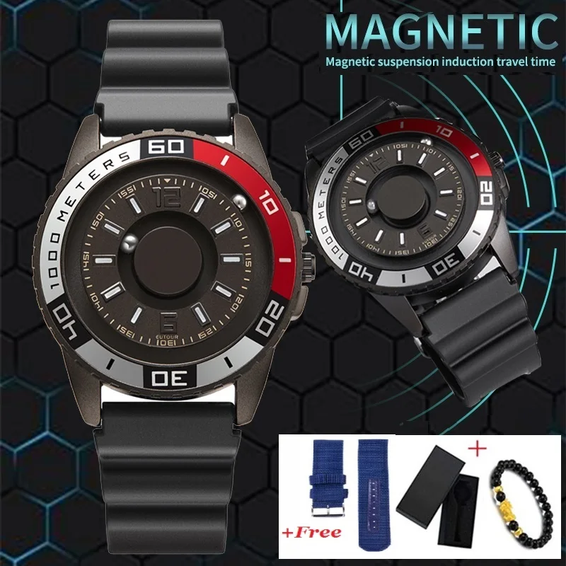 watch with magnetic ball