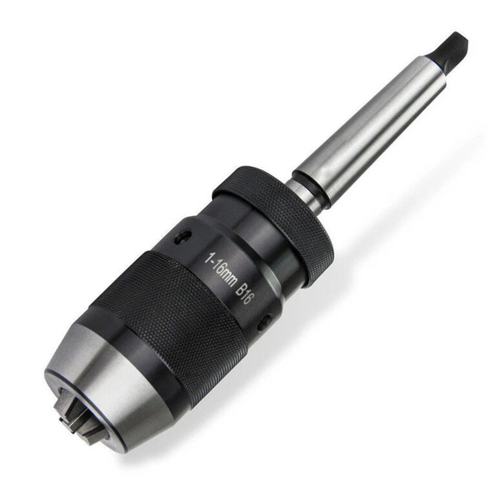 

1-16mm MK2 Accurate Machine Keyless Portable Accessories Durable Steel Live Center Drill Chuck MT2-B16 Arbor Self Tighten Taper