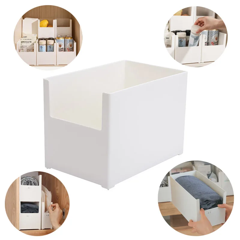 

Kitchen Cabinet Storage Box, Desktop Organizer Box Drawer Separation Multi-function Storage Box, Stackable Storage Organizer