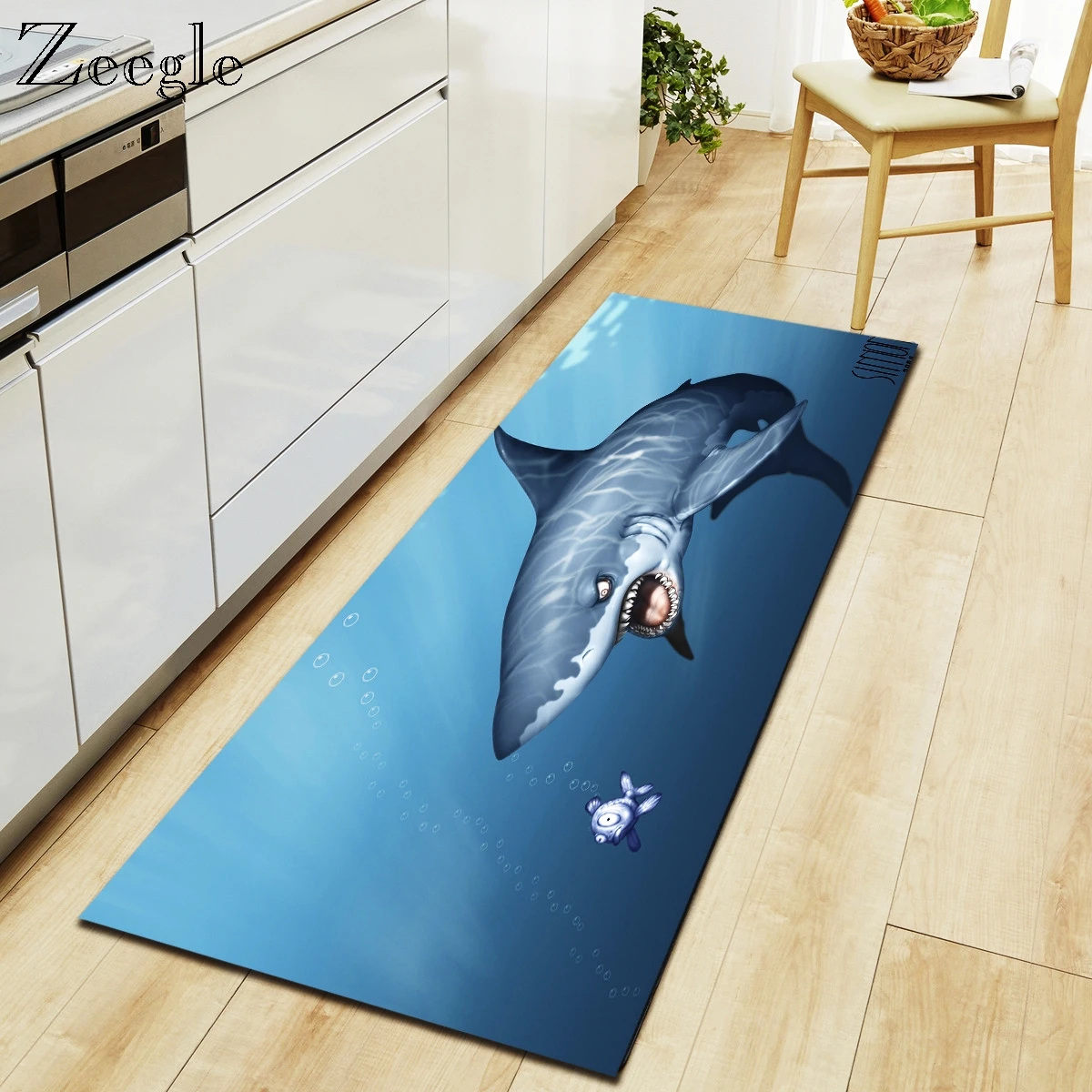 Zeegle Animal Long Kitchen Carpet Welcome Home Door Entrance Mat Floor Mat For Front Door Hallway Rug Non-Slip Kitchen Carpet