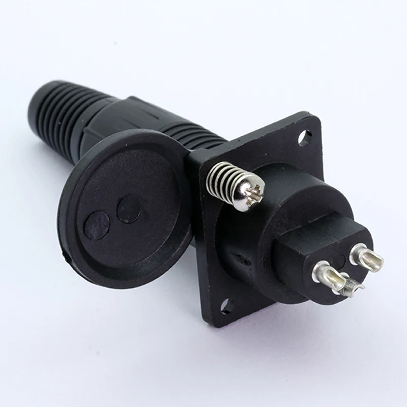 Wire Connector Electrical Connectors Electrical Connector Cable Connector 2PCS XLR wire connector, 3pins, male plug+female socket, wire connector+panel mount type, with protecting cover, for Audio/Video