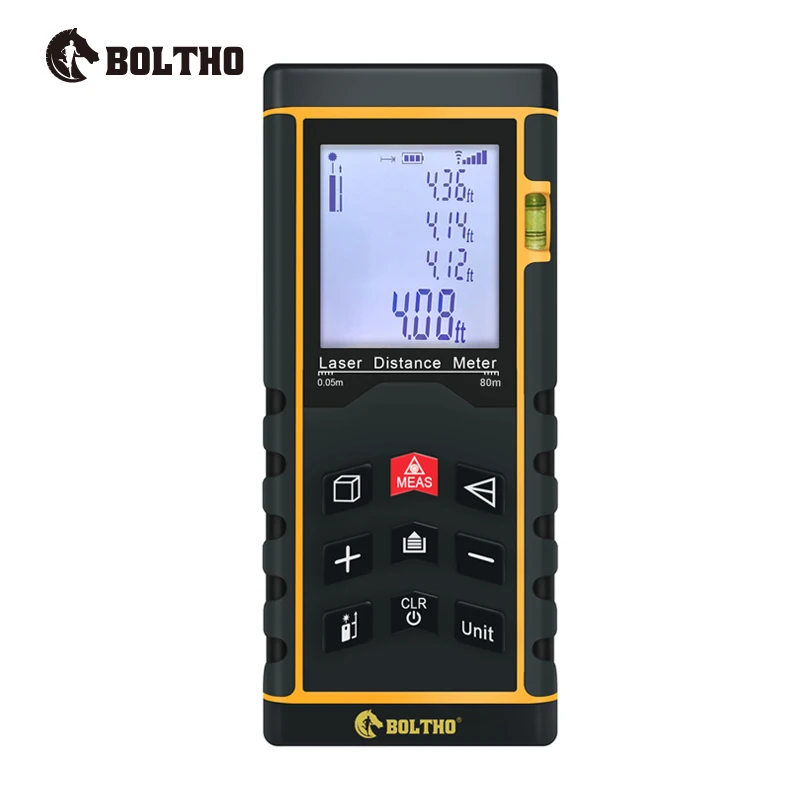 

BOLTHO Laser Rangefinder 80m-Digital Laser Distance Meter battery-powered laser range finder tape distance measurer measure devi
