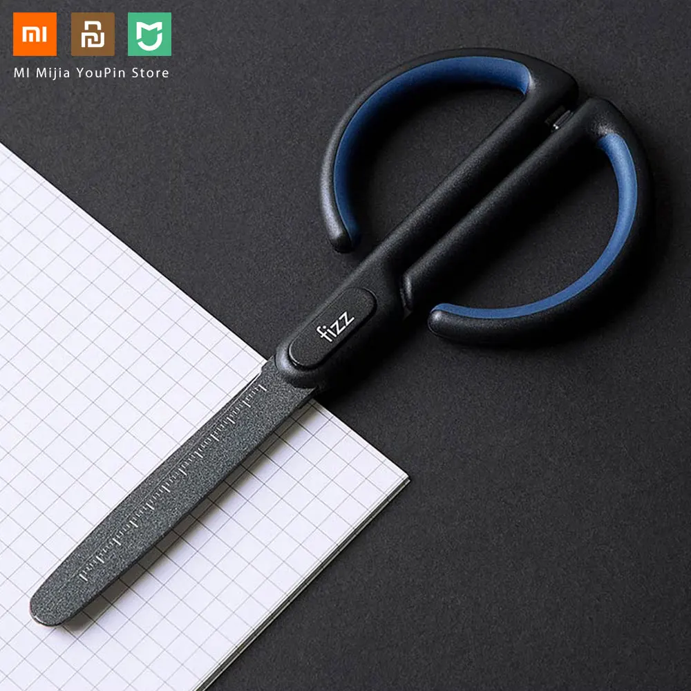 

Xiaomi Fizz Anti-stick scissors with scale for Office School Student Stationary Scissor Household DIY tape shear Snip Youpin