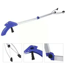 Aliexpress - Foldable Long Trash Clamp Litter Reacher Pickers Portable Gripper Alloy House Pickup Tools Garbage Aluminum Factory Grabber F3U2