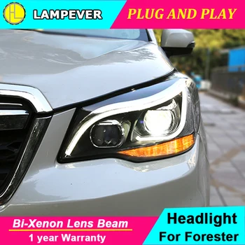 

Car Styling Headlight For Subaru Forester Headlights 2013-2018 head lamp LED DRL Bi Xenon Lens Hid High Low Beam