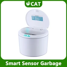 Cubo de basura con Sensor inteligente, papelera electrónica automática para el Hogar, baño, cocina, coche, hogar inteligente, gran oferta, 3/5L