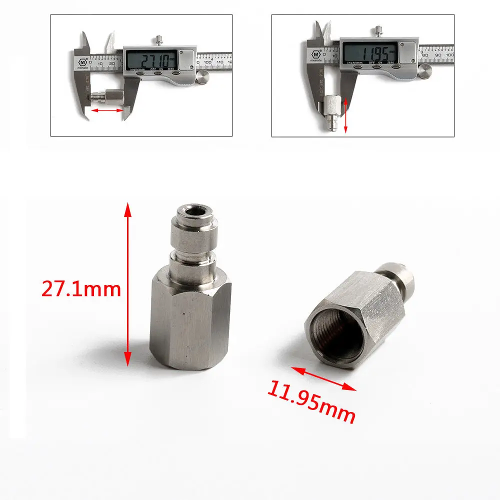 

1PCS Steel Rated 5000PSI Male Coupling Quick-Disconnect 1/8 NPT Female Thread